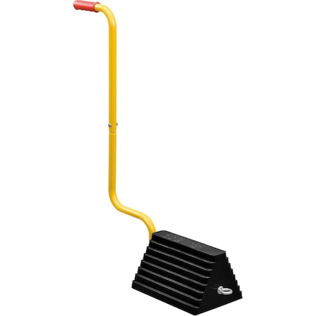 Global Industrial Molded Rubber Wheel Chock With Handle 988925